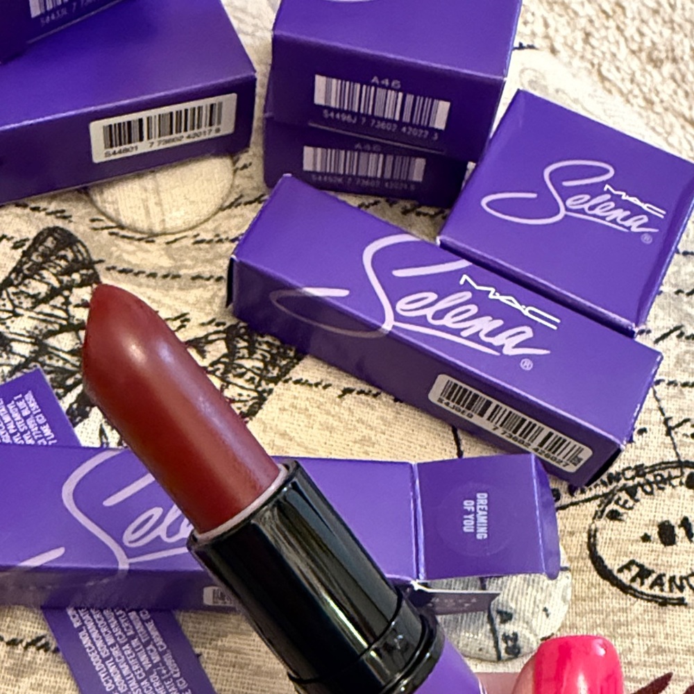 MAC Cosmetics Selena Lipstick - Deep Burgundy
